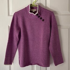 Appleseed’s mock neck pullover violet S